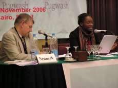 ISYP representative Immaculate Motsi presents the ISYP report to the conference