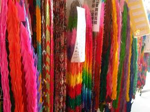 Peace cranes at the Nagasaki Museum and National Memorial Hall