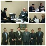 Meeting Deputy Minister Masayoshi Hamada.